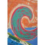 Monumental Frank Stella Unique Painting Over Limited Edition Screenprint